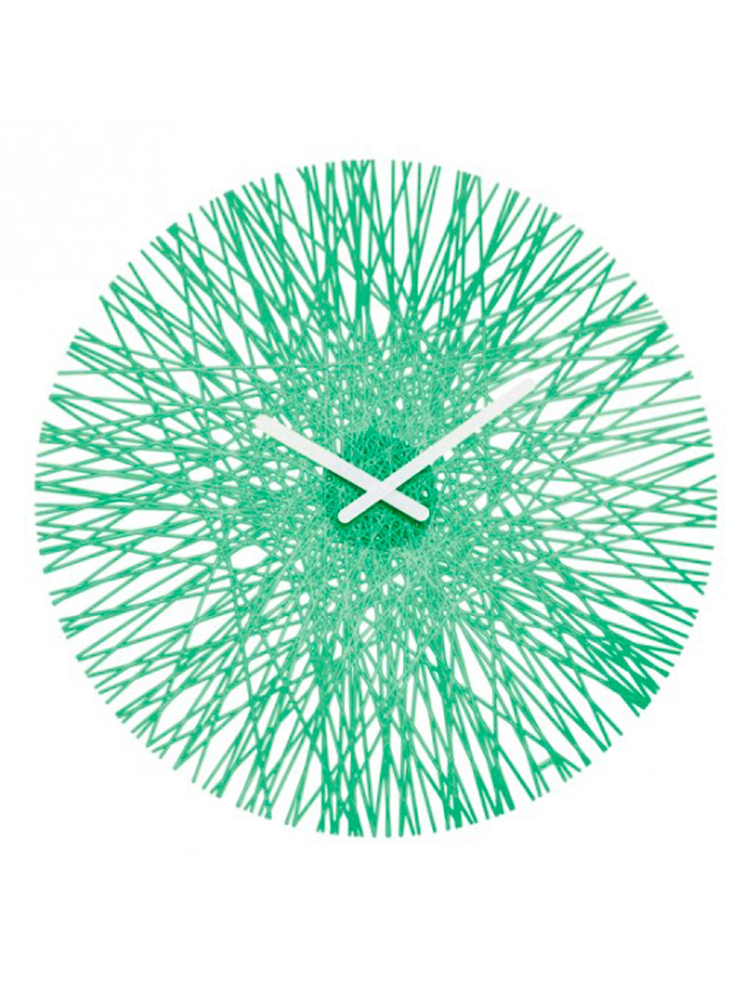 SILK Wall Clock (Transparent mint)