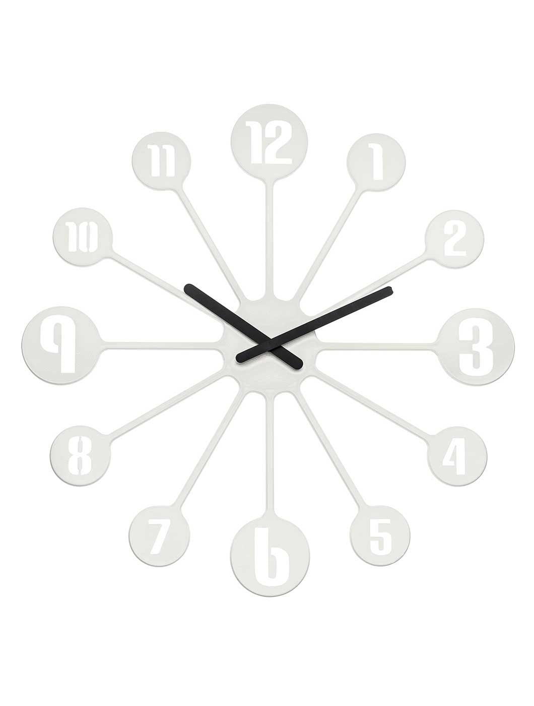 PINBALL Wall Clock (White)