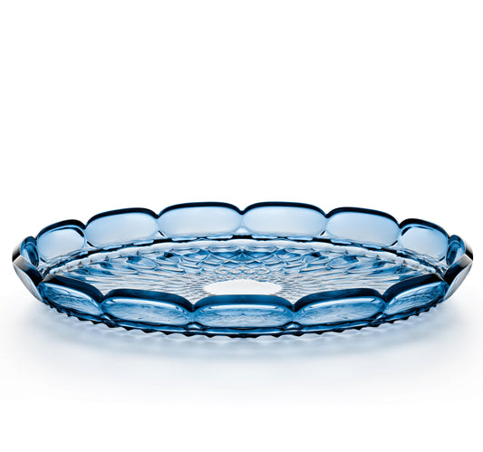 'VANITY' Large Round Tray Sky Blue