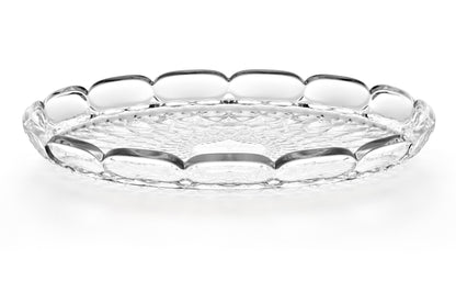 'VANITY' Large Round Tray Clear