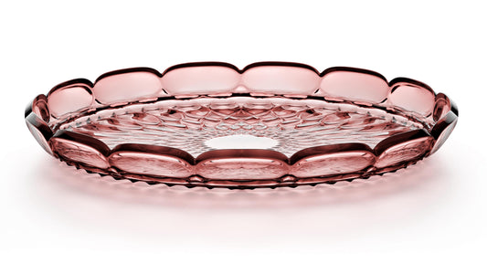 'VANITY' Large Round Tray Mauve