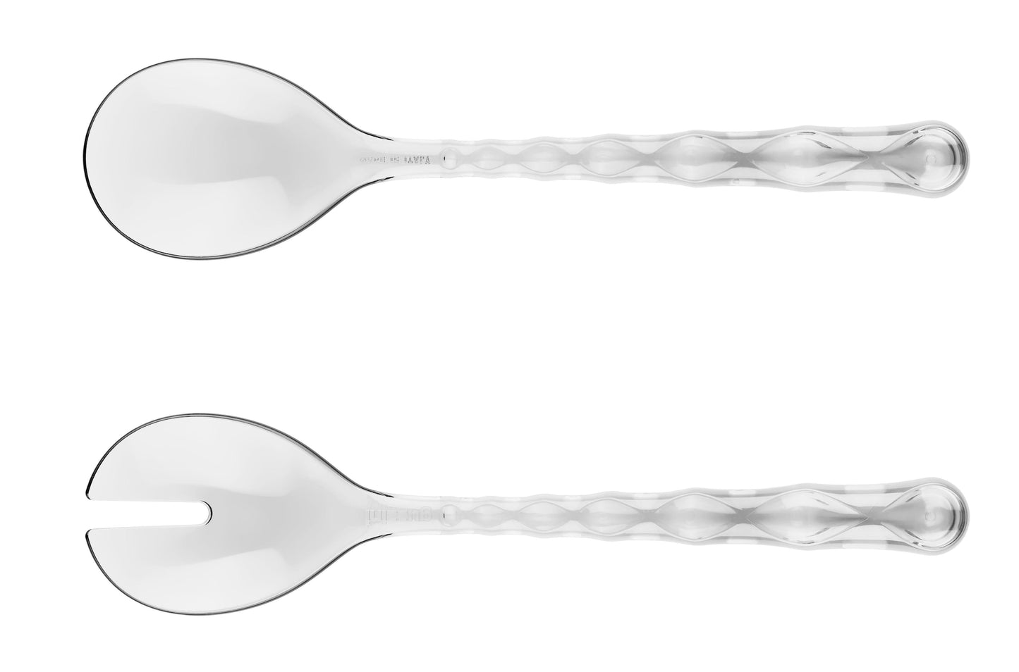 'VANITY' Salad Servers Clear