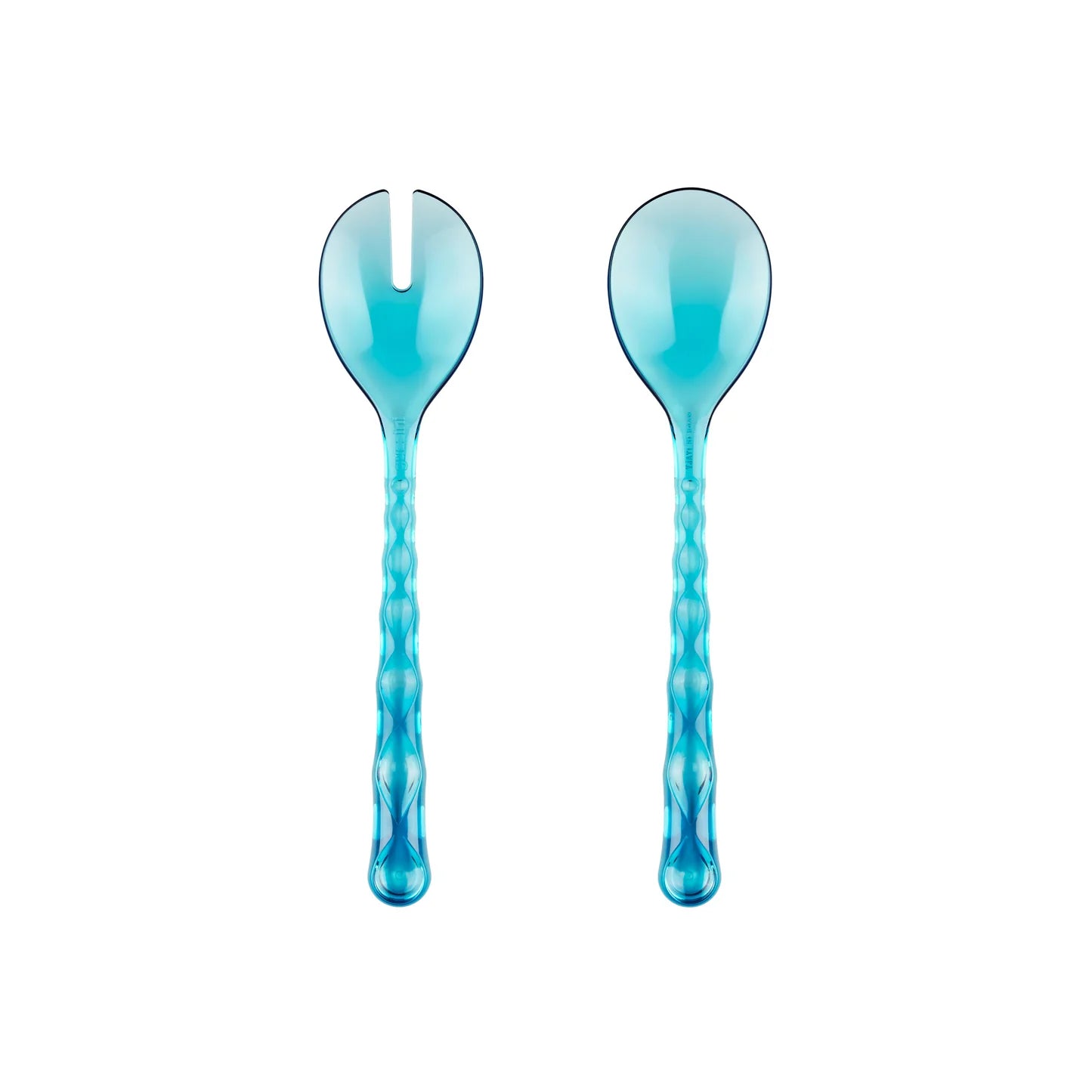 "VANITY" Salad Servers Sea Blue