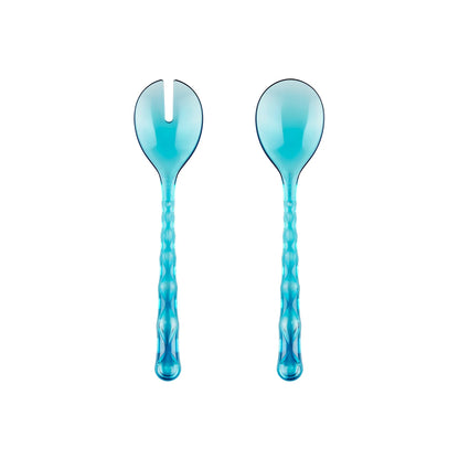 "VANITY" Salad Servers Sea Blue