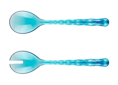 "VANITY" Salad Servers Sea Blue