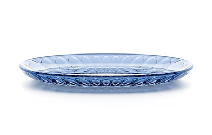 'VANITY' Small Oval Serving Tray Denim Blue
