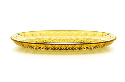 'VANITY' Small Oval Serving Tray Saffron Yellow