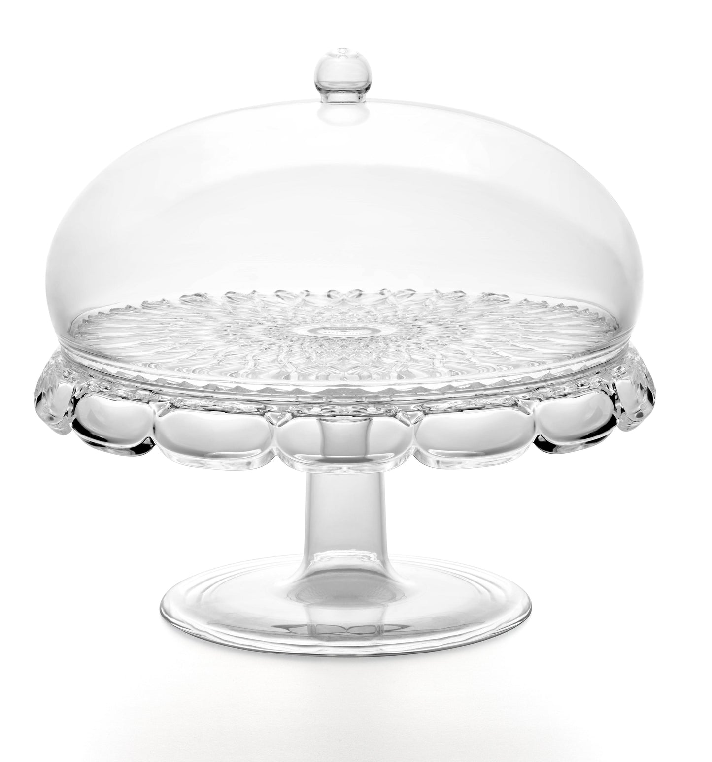 'VANITY' Cake Stand & Dome Clear