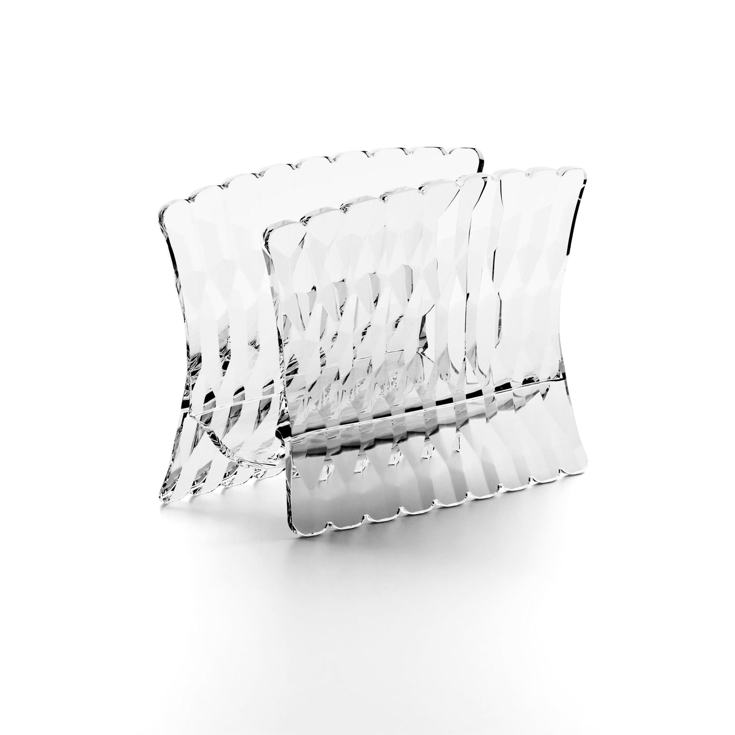 'VANITY' Table Napkin Holder clear