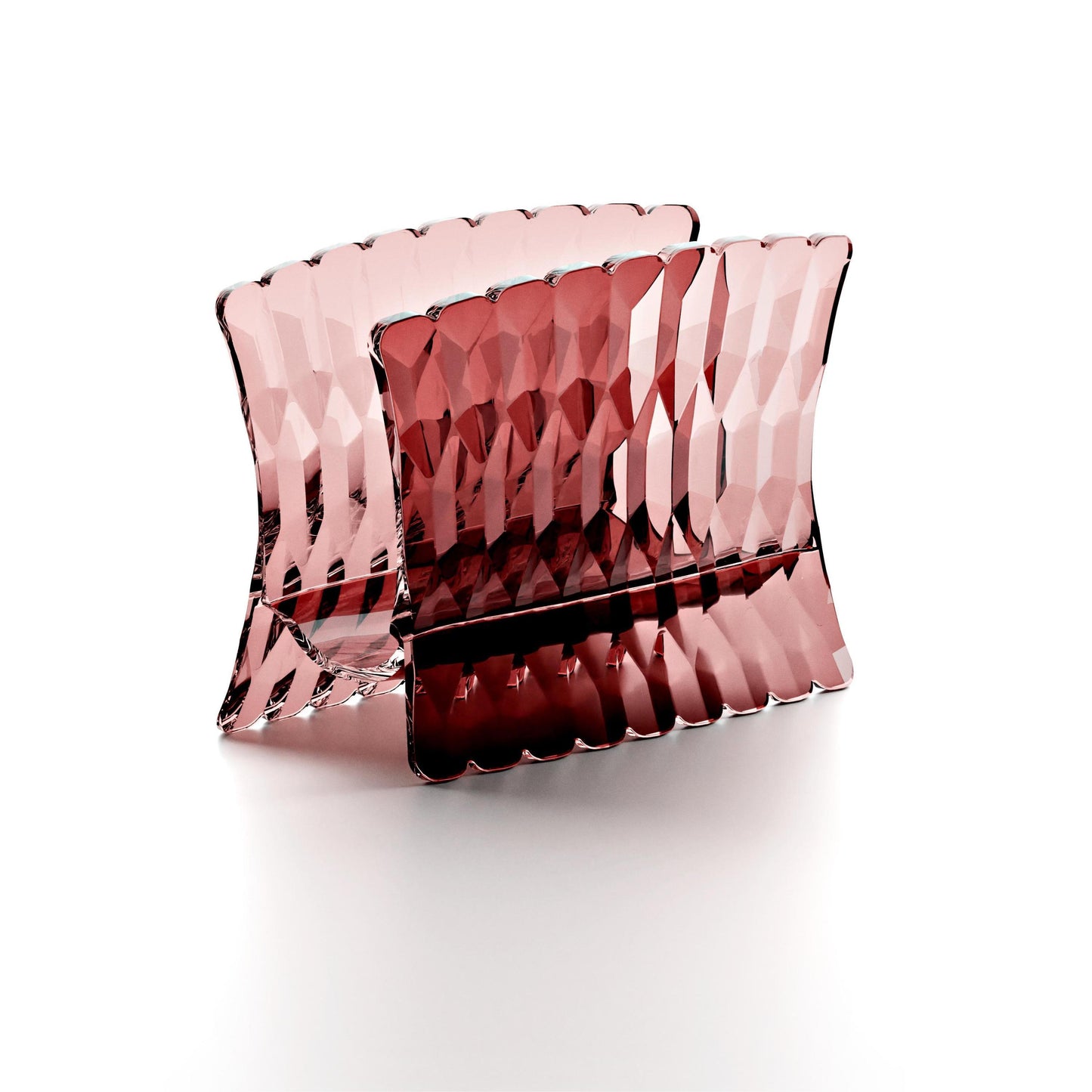'VANITY' Table Napkin Holder Mauve