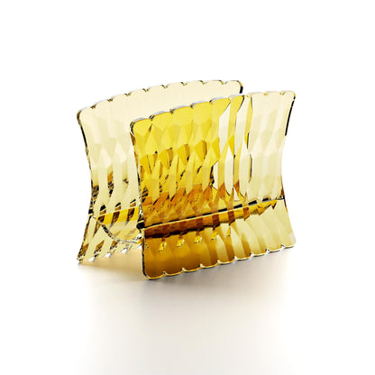 'VANITY' Table Napkin Holder Saffron Yellow