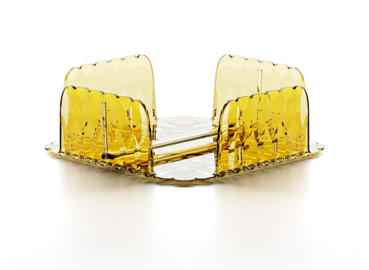 'VANITY' Horizontal Napkin Holder Saffron Yellow