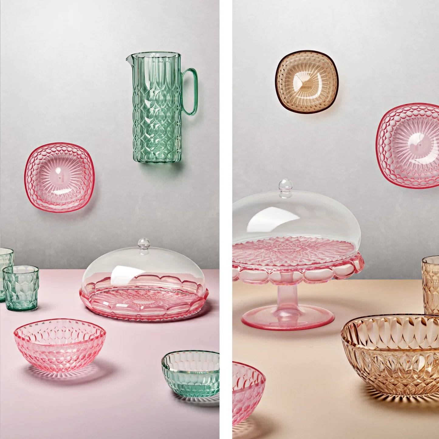 'VANITY' Cake Serving Set Flamingo Pink