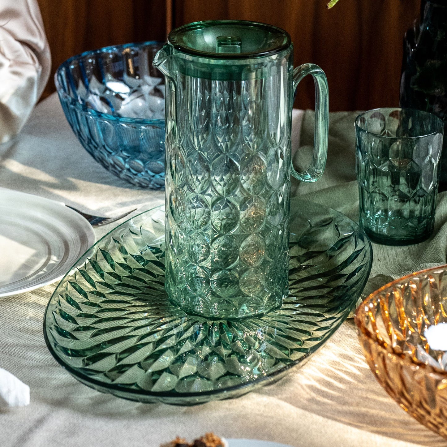 'VANITY' Pitcher & Lid Matcha Green