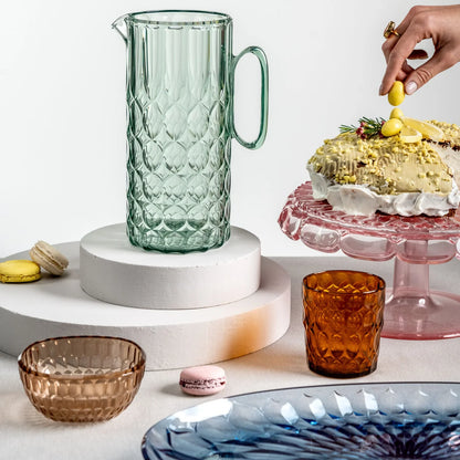 'VANITY' Cake Stand & Dome Flamingo Pink