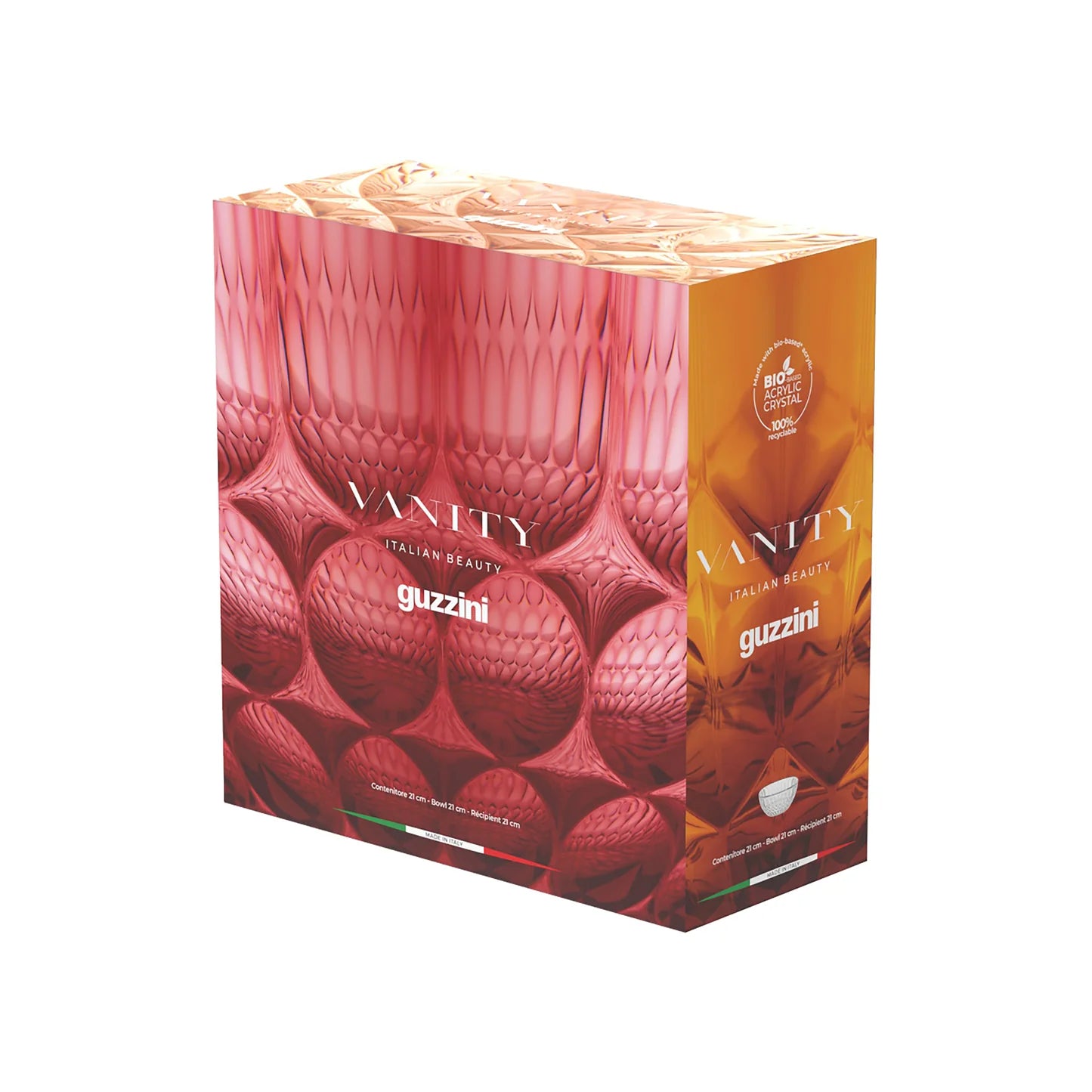 'VANITY'  Bowl 25 cm. Clear