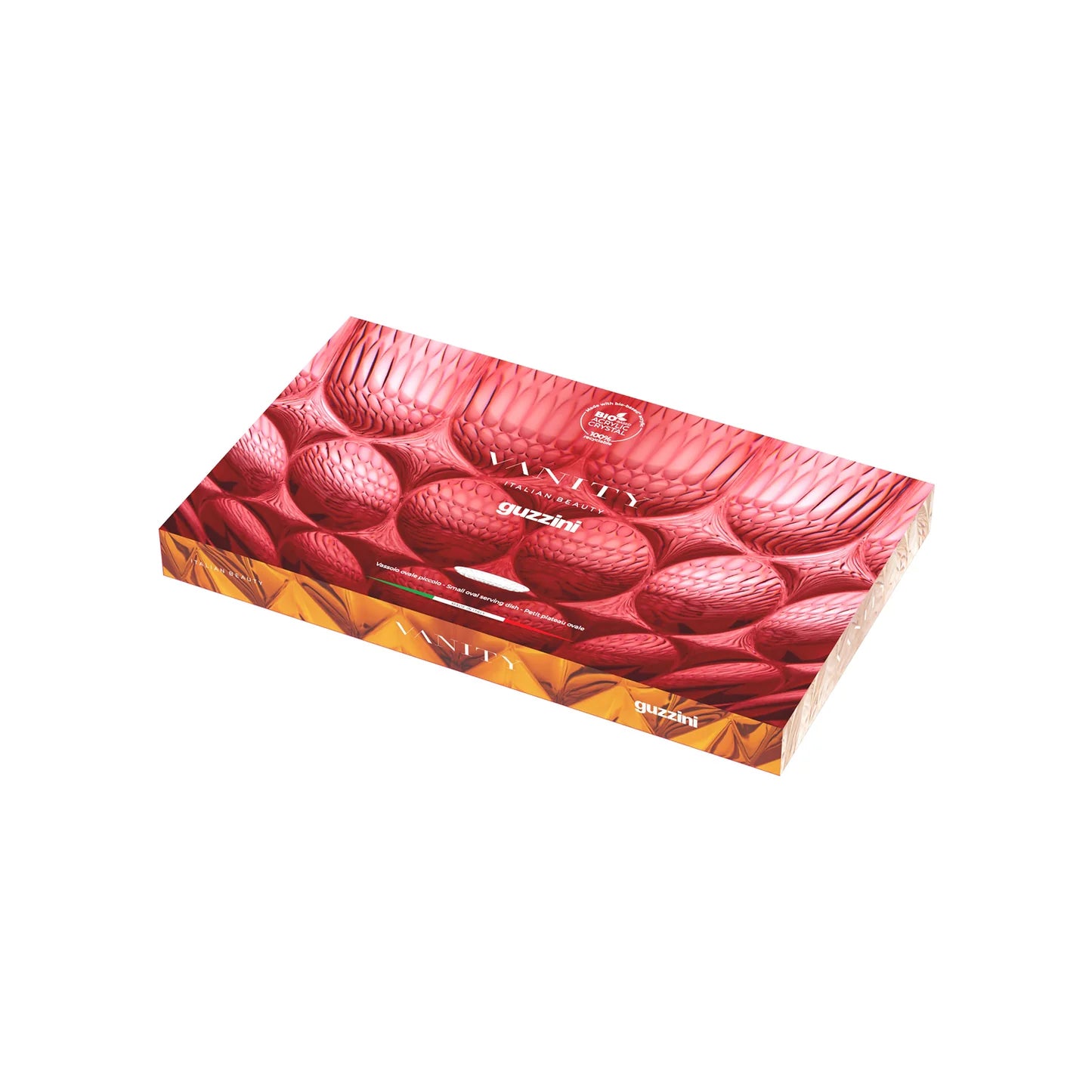 'VANITY' Small Oval Serving Tray Clear