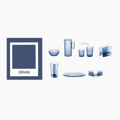 'VANITY' Horizontal Napkin Holder Denim Blue