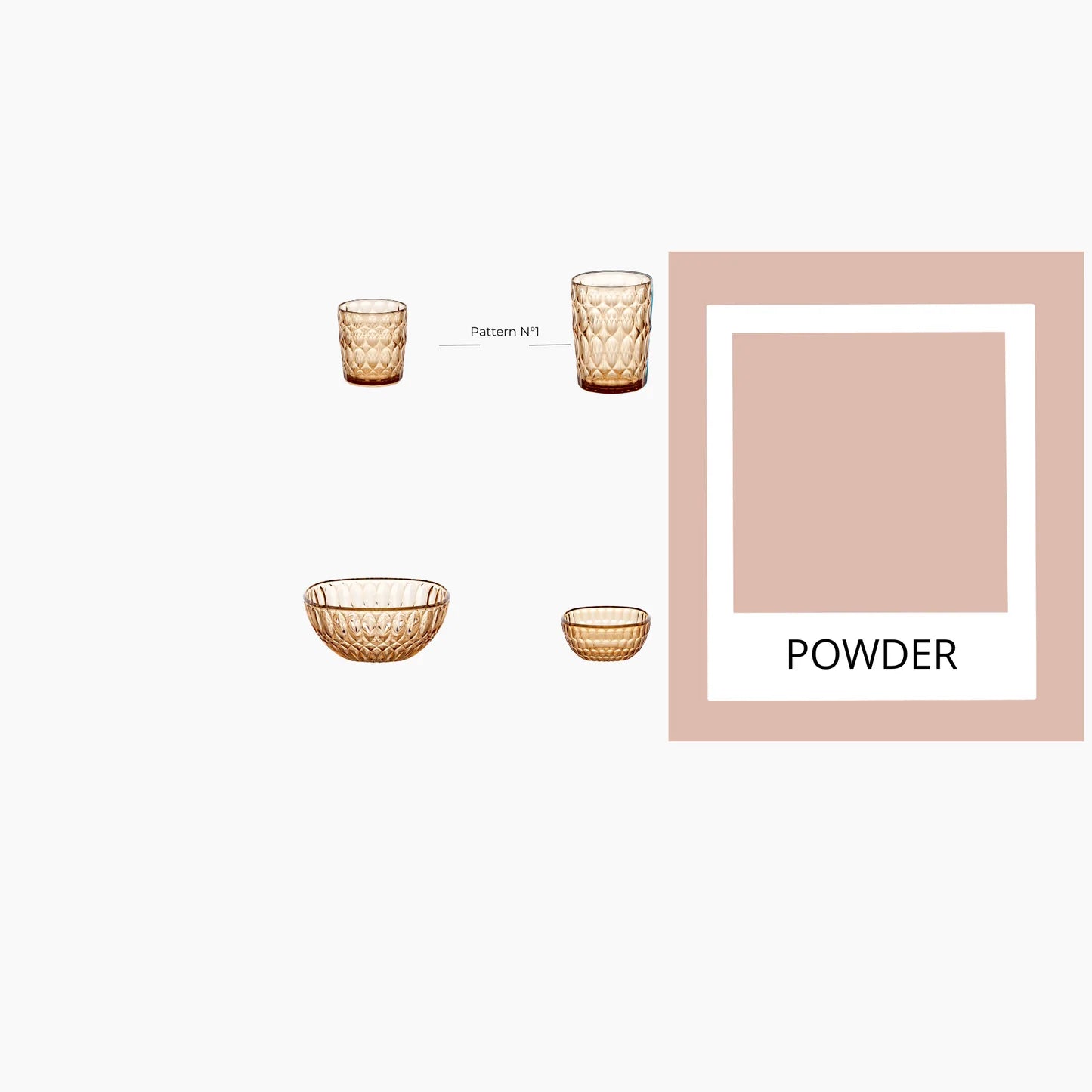 'VANITY' Bowl  21 cm. Powder