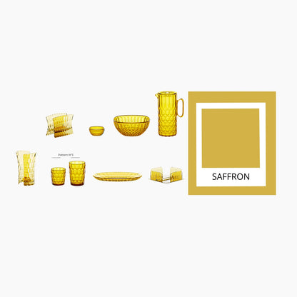 'VANITY' Small Oval Serving Tray Saffron Yellow