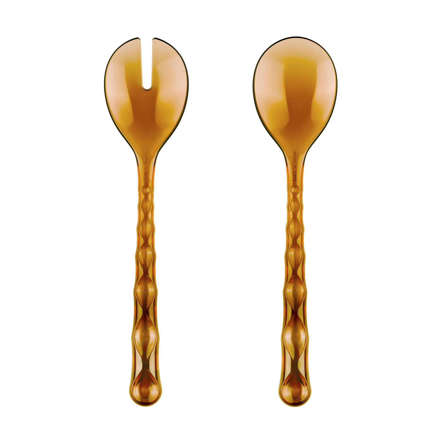 'VANITY' Salad Servers Caramel