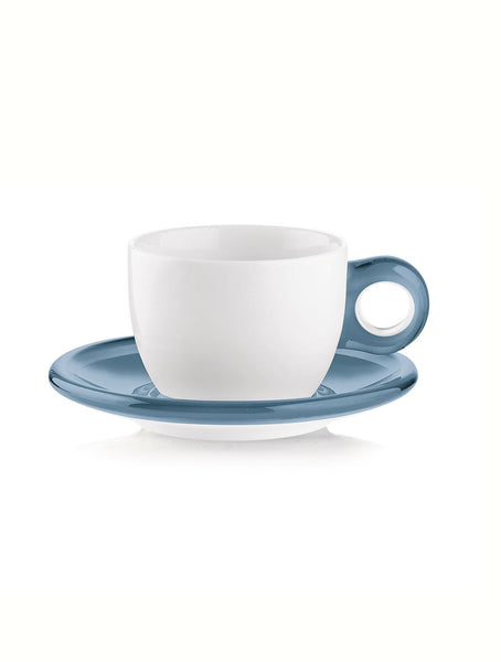 Set of 2 cappuccino cups with saucers Gocce