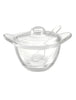 Parmesan server/ preserve jar / sugar bowl with teaspoon Gocce