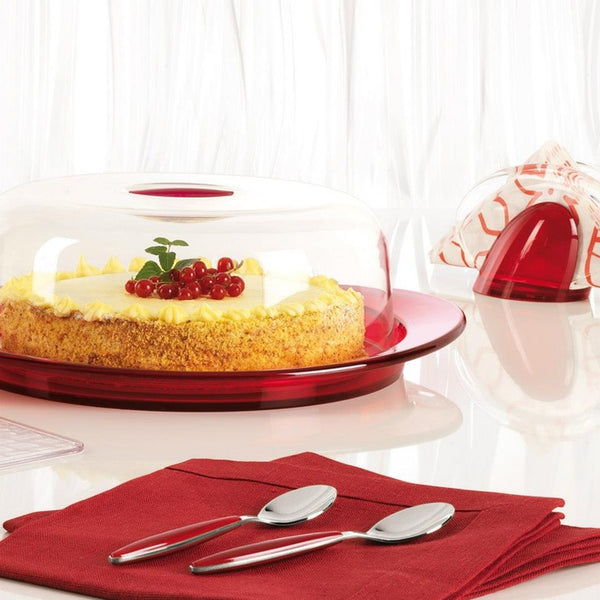 Cake serving set: cake dish, dome and cake slice